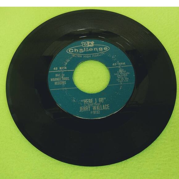 Jerry Wallace - You'll Never Know - Here I Go 9152 Challenge 45rpm Vinyl Record - Picture 5 of 8